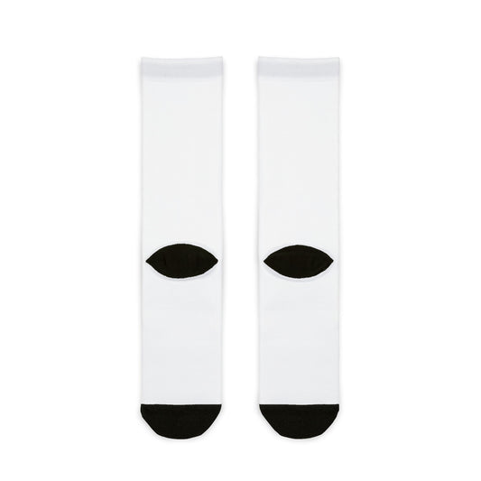 Custom Sublimation Crew Socks, Personalized Gift Socks, Casual Everyday Wear, Unique Fashion Statement, Sock Gift for Friends
