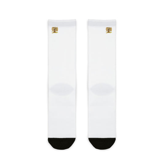 Custom Sublimation Crew Socks, Personalized Gift Socks, Casual Everyday Wear, Unique Fashion Statement, Sock Gift for Friends